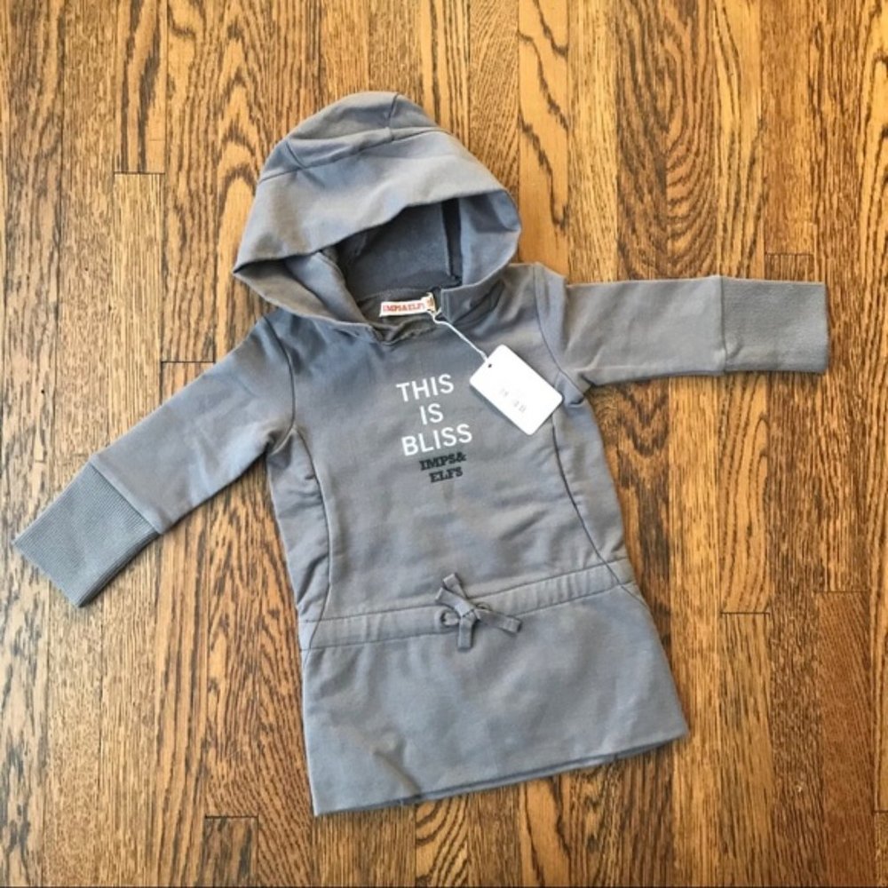 NWT IMPS & ELFS Hoodie Dress Tunic // This Is Bliss